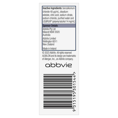 Albalon Eye Solution 0.1% 15mL
