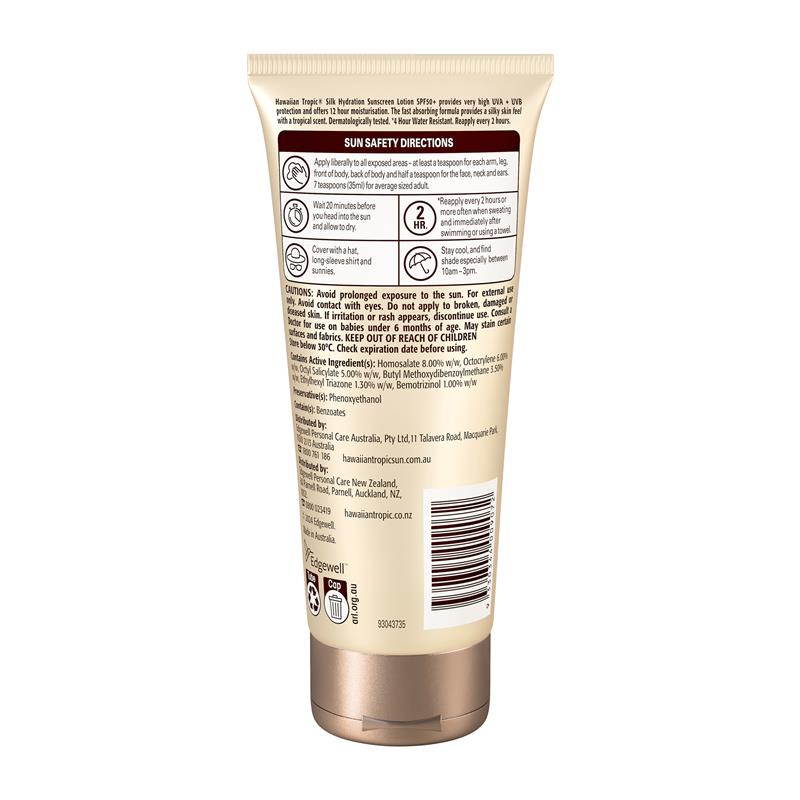 Hawaiian Tropic Silk Hydration Lotion 50+ 180ml