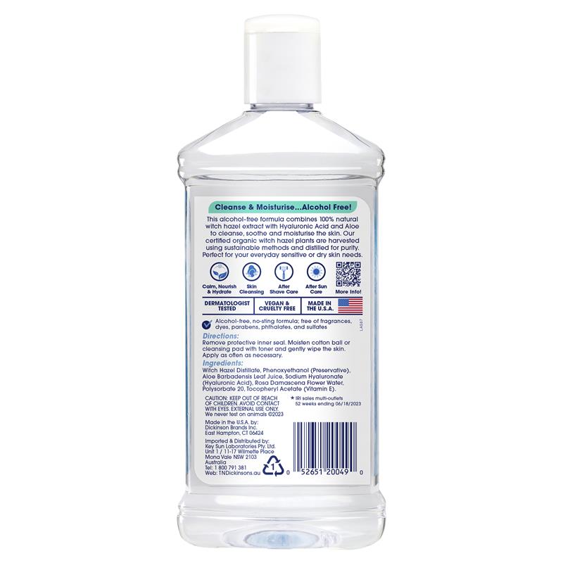 TN Dickinsons Witch Hazel Moisturising Toner 473ml