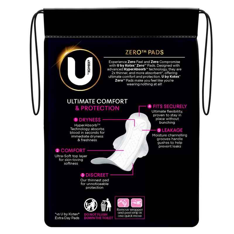 U by Kotex Zero Super Wing 10 Pack