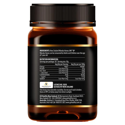 GO Healthy Manuka Honey UMF 8+ (MGO 180+) 500gm (Not For Sale In WA)