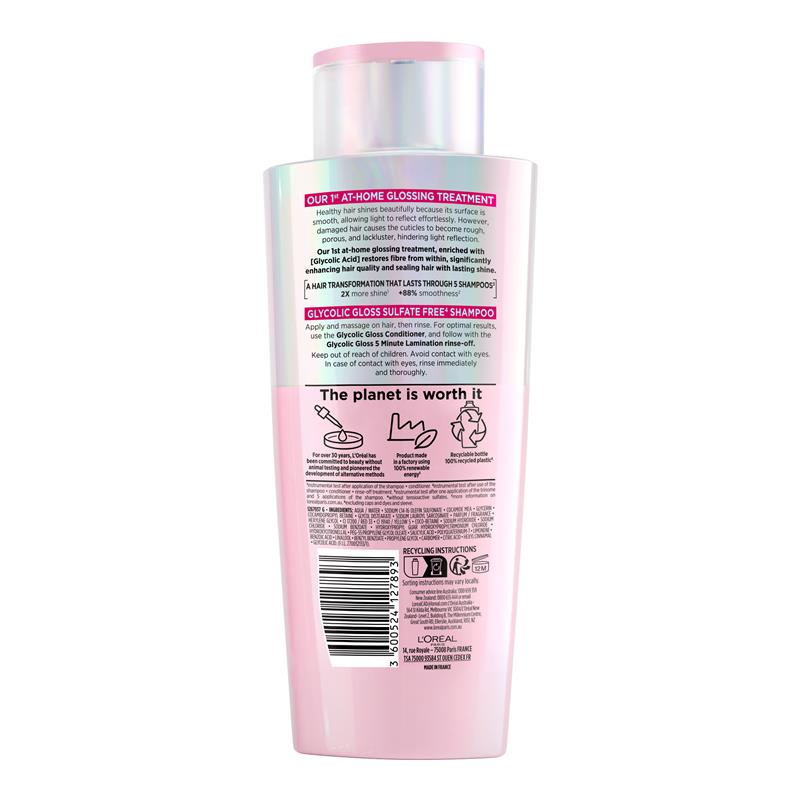L'Oreal Paris Elvive Glycolic Gloss Shampoo 200ml