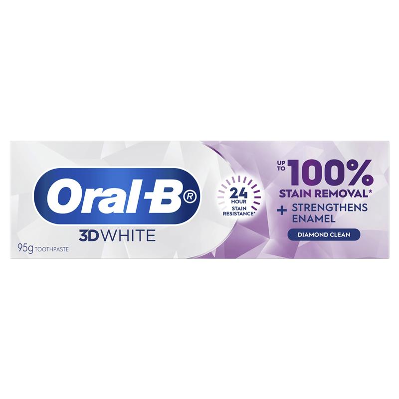 Oral B Toothpaste 3D White Lasting Enamel Strong 95g