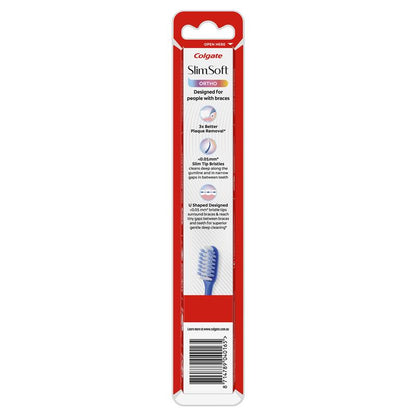 Colgate Toothbrush Slim Soft Orthodontic Exclusive Ultra Soft Bristles