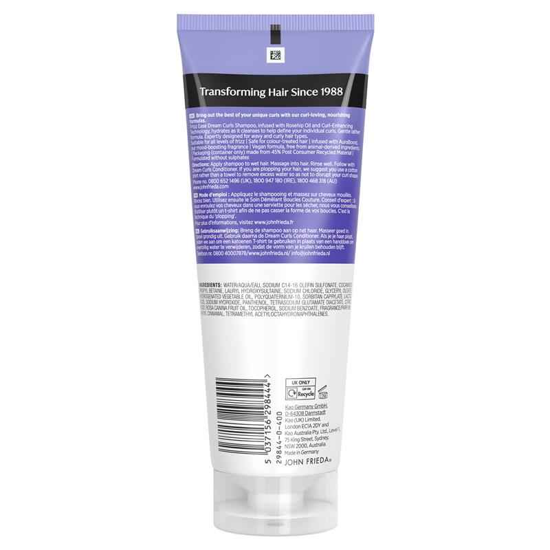 John Frieda Frizz Ease Dream Curls SLS Shampoo 250ml