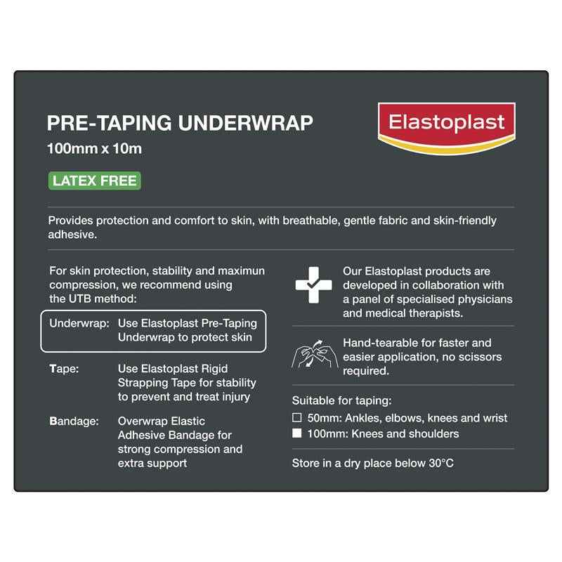 Elastoplast Pre-Tapping Underwrap 10cm x 10m