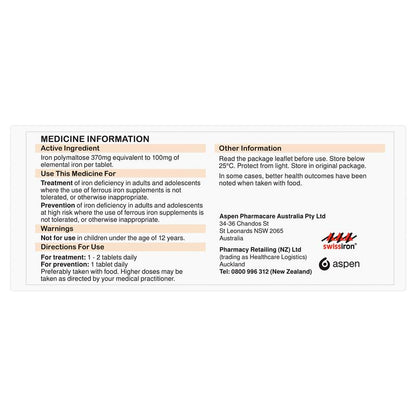 Maltofer Oral Iron 100mg 30 Tablets - GimmeNow