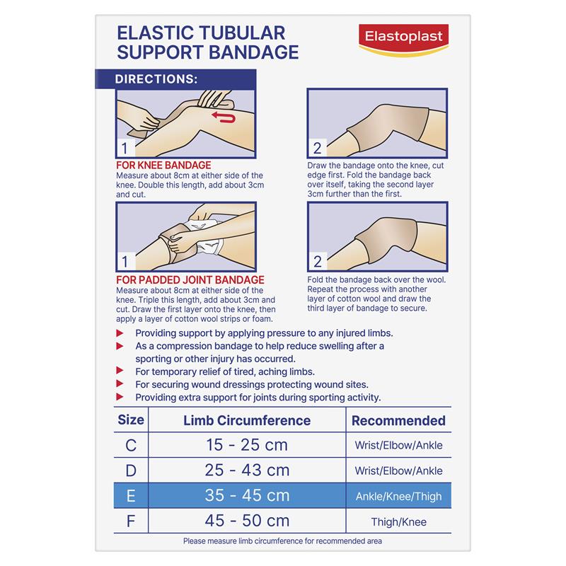 Elastoplast 2227 Elastic Tubular Support Bandage Size E - GimmeNow