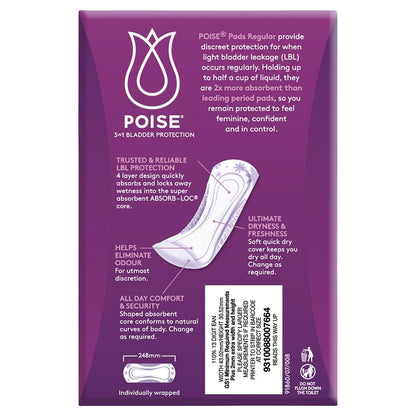 Poise Pad Regular 16