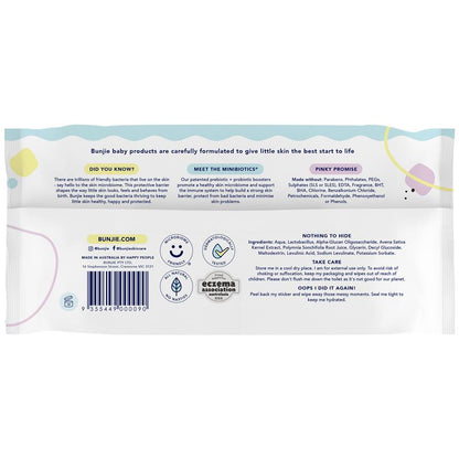 Bunjie Probiotic Baby Wipes 80 Pack