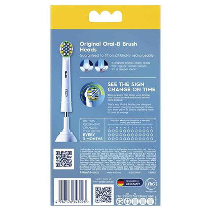 Oral B Power Toothbrush Floss Action Refills 8 Pack
