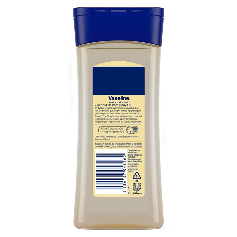 Vaseline Body Oil Coconut Restore 200ml