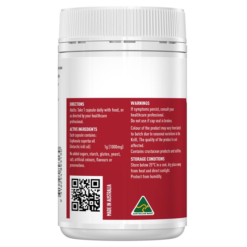 Healthy Care Wild Krill Oil 1000mg 60 Soft Capsules