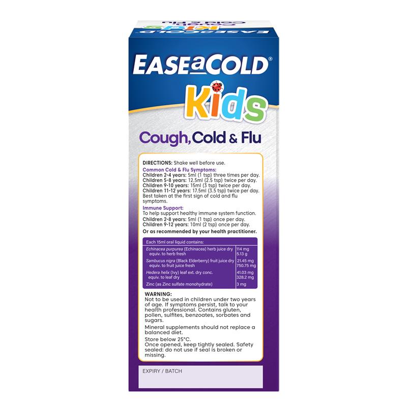 Ease a Cold Kids Cough Cold and Flu 180ml