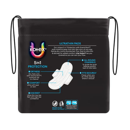 U by Kotex Ultrathin Pads Regular with Wings 20 Pack