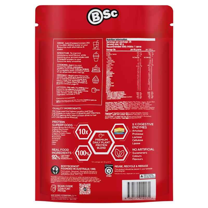 BSc Clean Plant Protein Premium Vanilla 1kg
