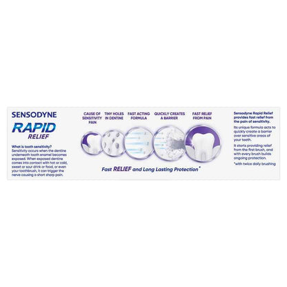 Sensodyne Sensitive Teeth Pain Rapid Relief Toothpaste 100g