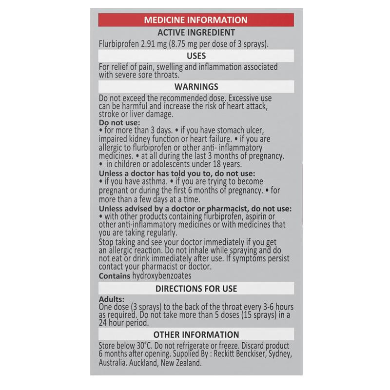 Strepfen Anti-Inflammatory Throat Spray Cherry & Mint Flavour 15ml