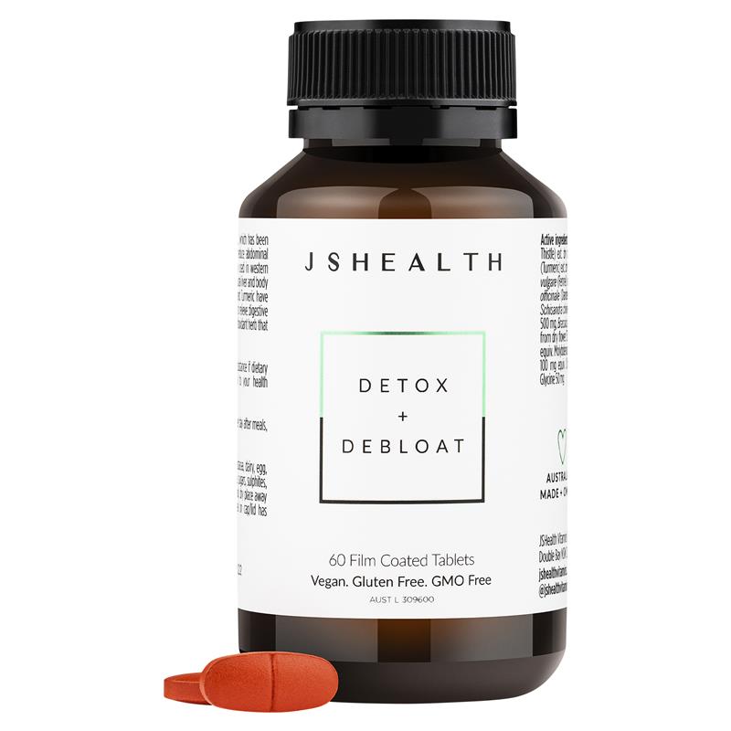 JSHealth Detox + Debloat Formula 60 Tablets