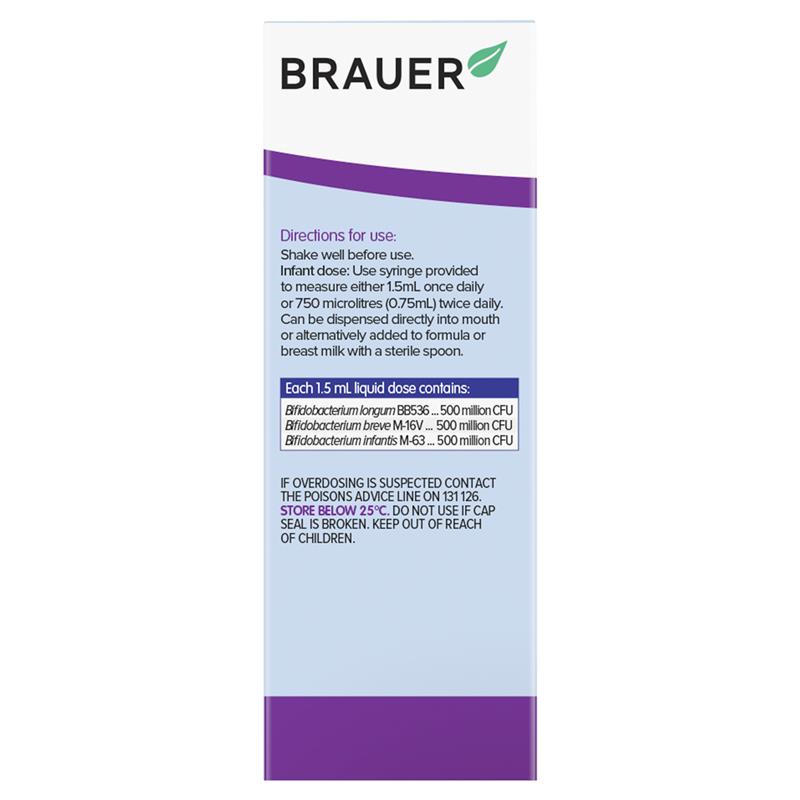 Brauer Immune Defence Probiotic Liquid For Infants 45ml - GimmeNow