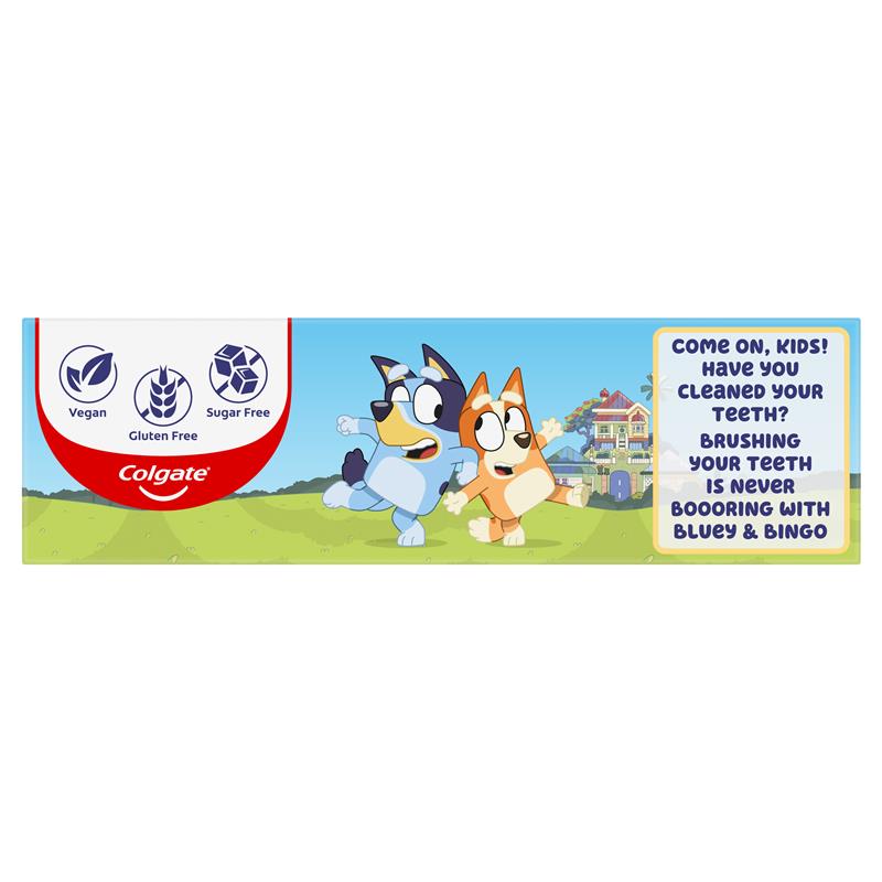 Colgate Toothpaste Kids Bluey 2-5 Years Mild Mint Gel 90g