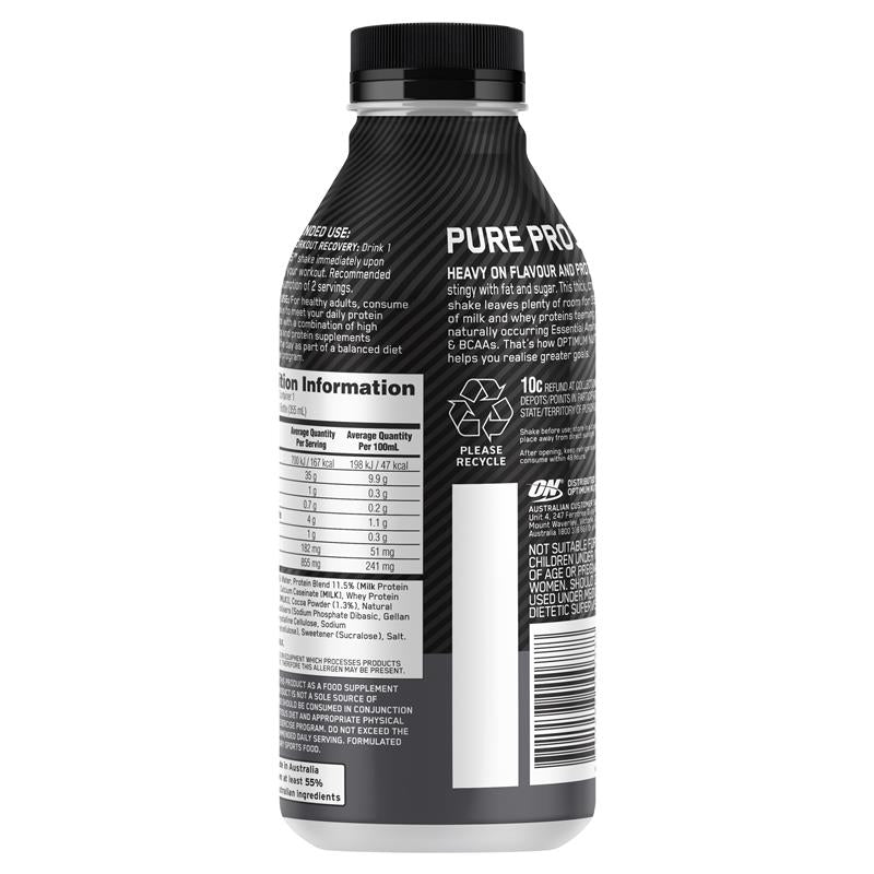 Optimum Nutrition Pure Pro 35 Chocolate 355ml