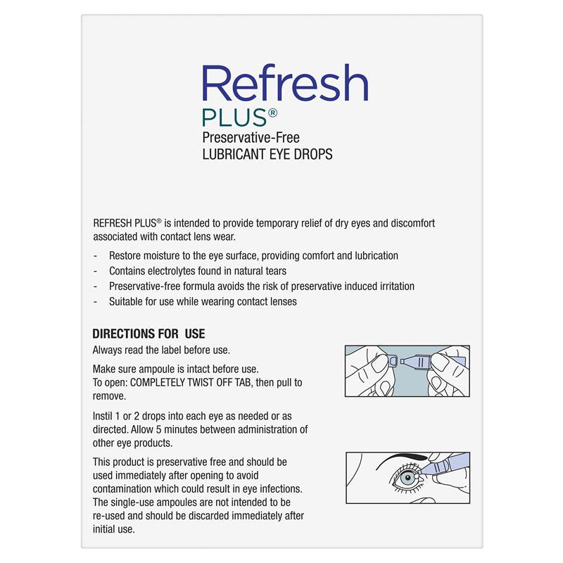 Refresh Plus Eye Drop 0.4ml 30 Vials