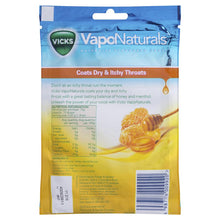 Vicks VapoNaturals Honey Throat Lozenges 19 Drops in Resealable Bag