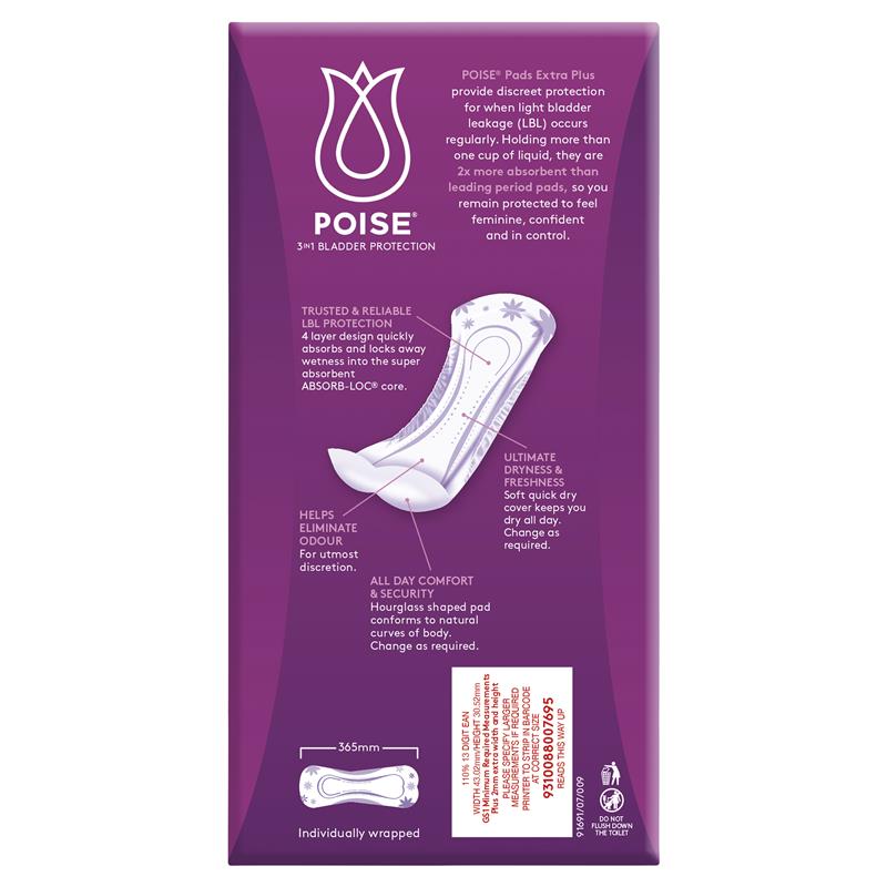 Poise Pad Extra Plus 10