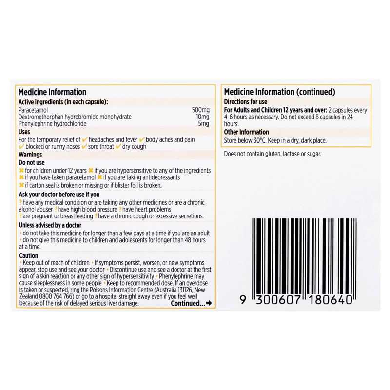 Codral PE Multi Action 48 Capsules Pack