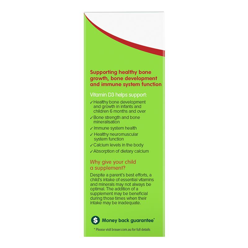 Brauer Kids Liquid Vitamin D 400IU 10ml