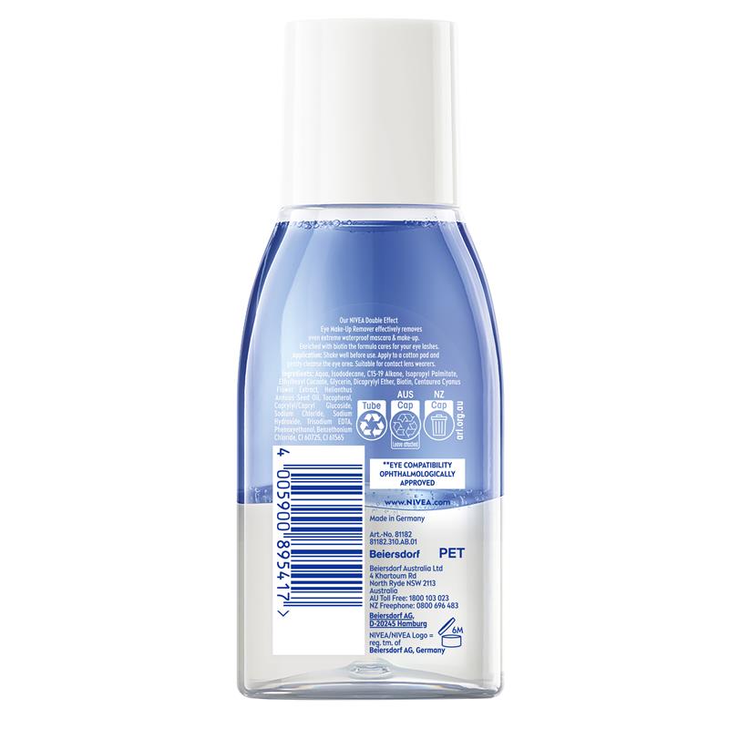 NIVEA Daily Essentials Double Effect Eye Makeup Remover 125ml