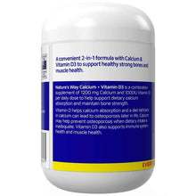 Nature's Way Calcium + Vitamin D3 200 Tablets