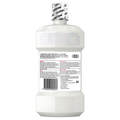 Listerine Mouthwash Bright White 500ml