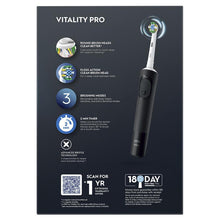 Oral B Power Toothbrush Vitality Pro Deep Clean Black Starter Pack