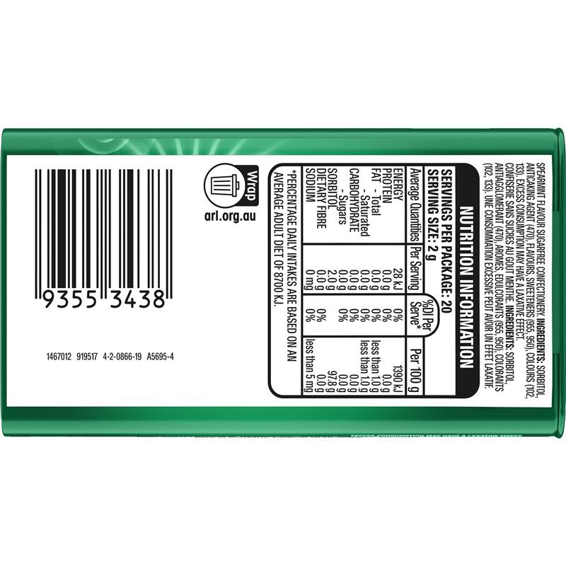 Eclipse Spearmint Mints 40g