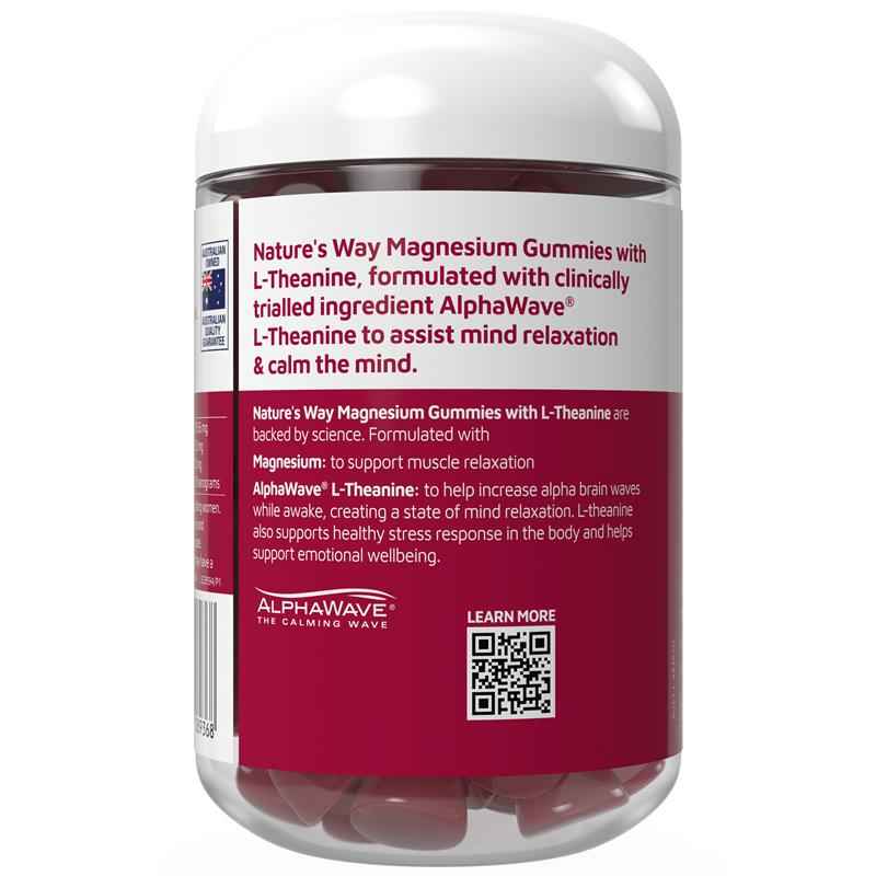 Nature's Way Gummies Magnesium with L-Theanine 60 Gummies
