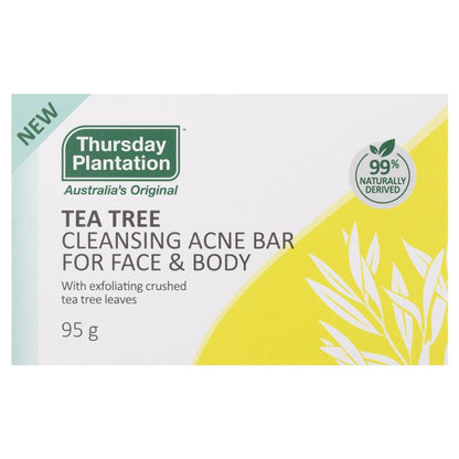 Thursday Plantation Tea Tree Cleansing Acne Bar for Face & Body 95g