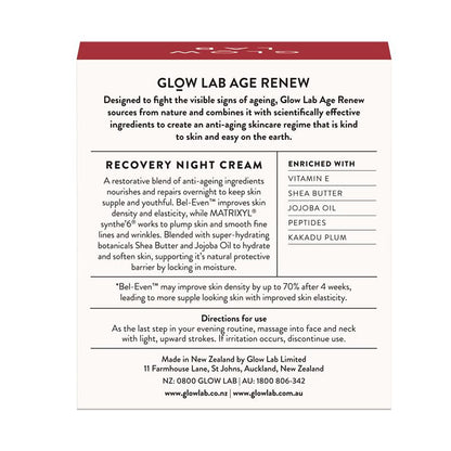 Glow Lab Age Renew Recovery Night Cream 50g
