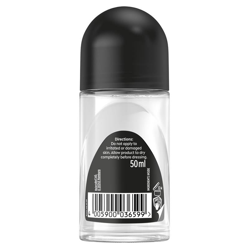 NIVEA MEN Black & White Invisible Roll On Deodorant 72H Protection 50ml