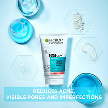 Garnier SkinActive Pure Active 3 in 1 Wash, Scrub & Mask 150mL - GimmeNow