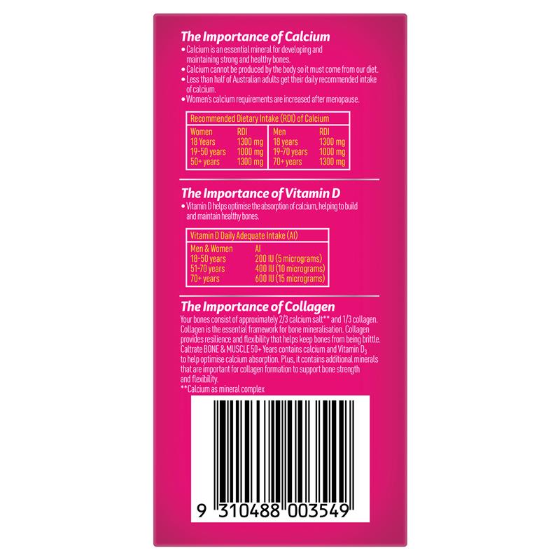 Caltrate Bone & Muscle 50+ 60 Tablets - GimmeNow