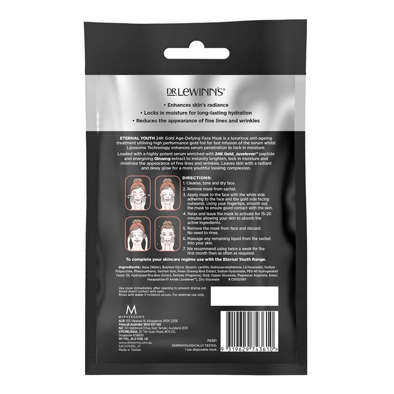 Dr. LeWinn's Barrier Protect 24K Gold Hydrating Face Mask