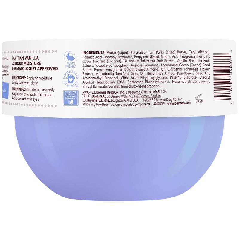 Palmers Tahitian Vanilla Whipped Body Cream 250g