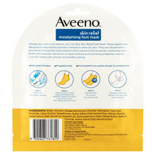 Aveeno Skin Relief Fragrance Free Moisturising Foot Mask 1 Pair
