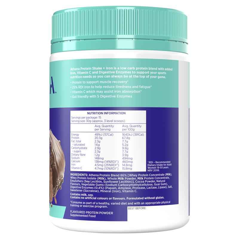 Athena Protein + Iron Chocolate 450g