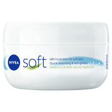 NIVEA Soft Moisturiser Cream Face Body Hands 200ml - GimmeNow