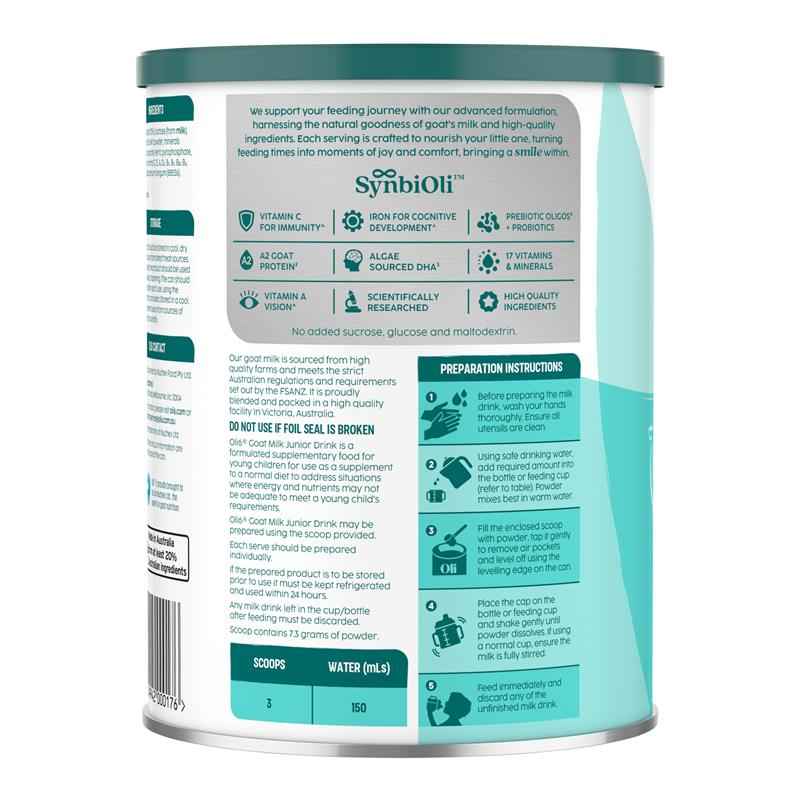 Oli6 Stage 4 Dairy Goat Milk Drink Junior 800g