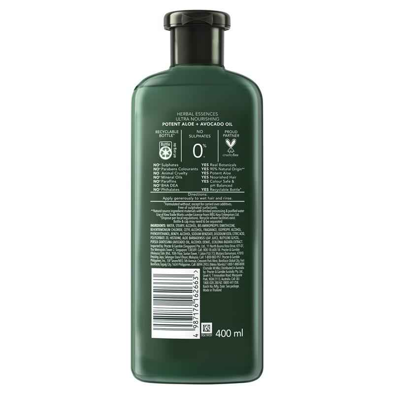 Herbal Essences Bio Renew Potent Aloe & Avocado Oil Conditioner 400ml
