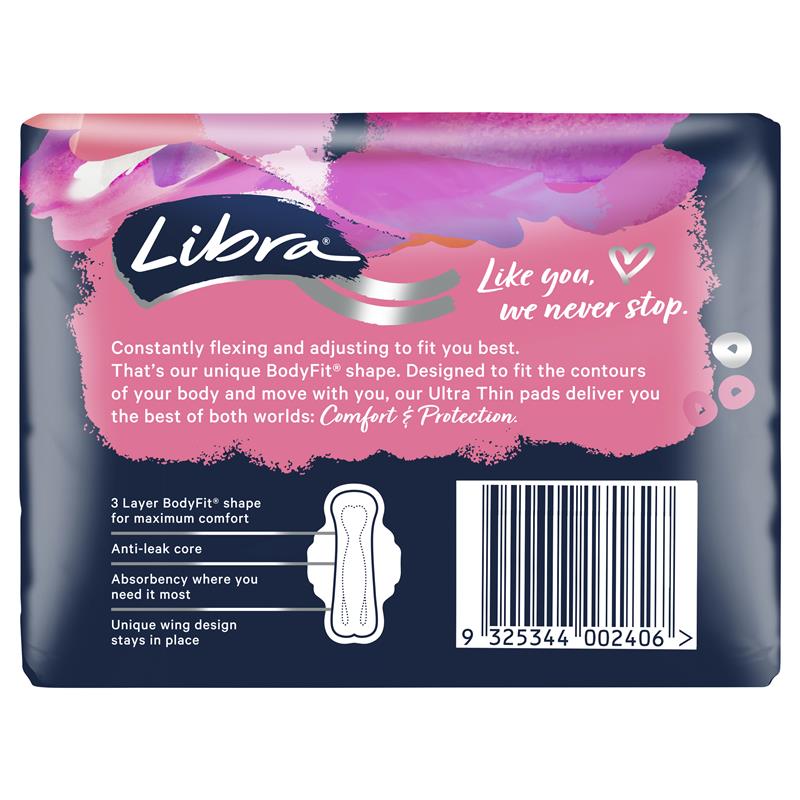 Libra Ultra Thins Pads Wings Super 18